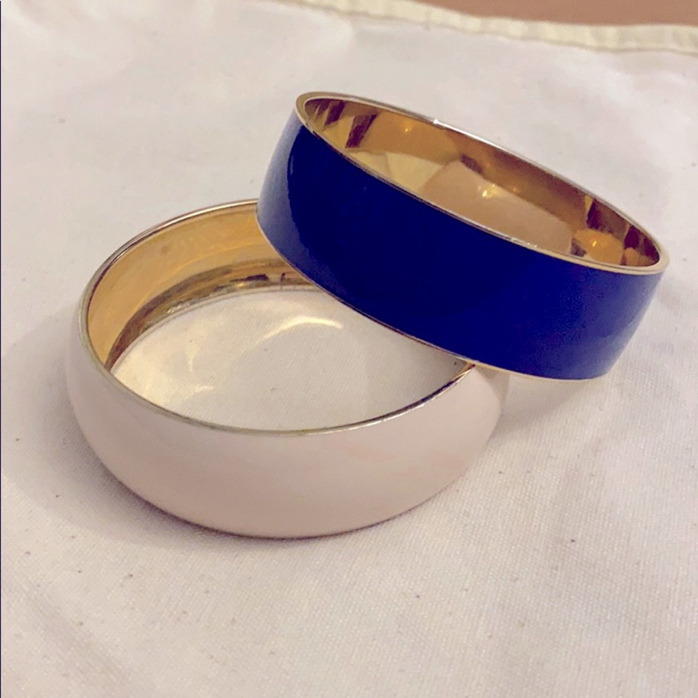 JCrew lot of 2 Enamel Bangles